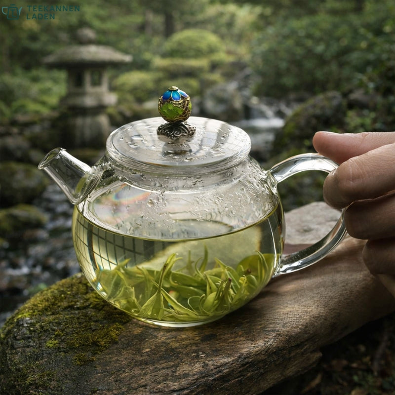 テーブル・机 Teekanne Vintage Glas Teekanne mit Deckel 200ml | Taekannen Laden